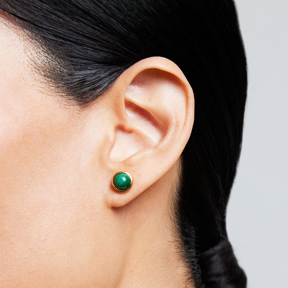 Dean Davidson Signature Midi Knockout Studs-Malachite