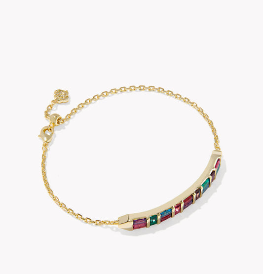 Kendra Scott Jamie Delicate Chain Bracelet- Gold Multi Mix