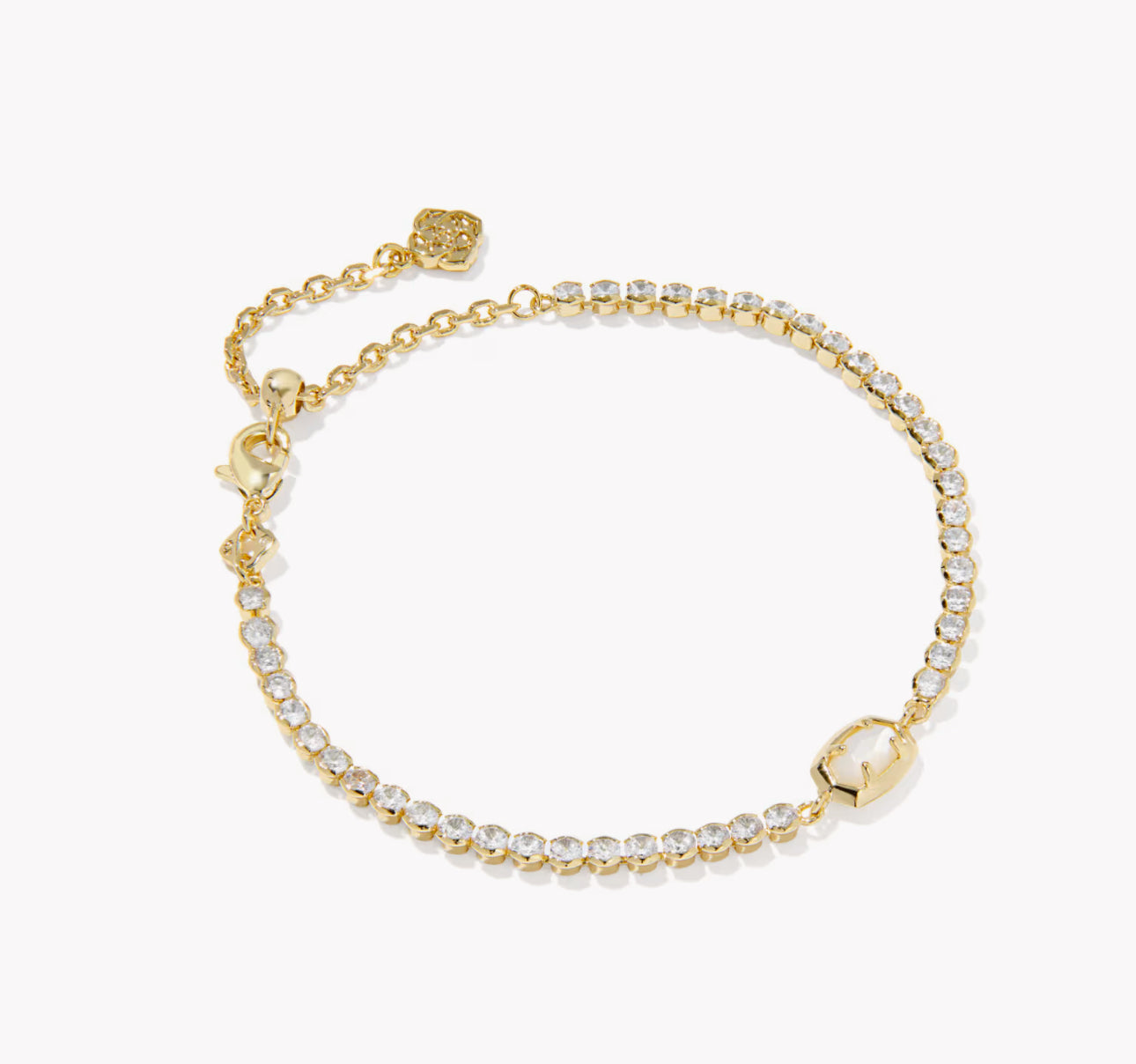 Kendra Scott Emilie Tennis Bracelet- Gold Ivory MOP