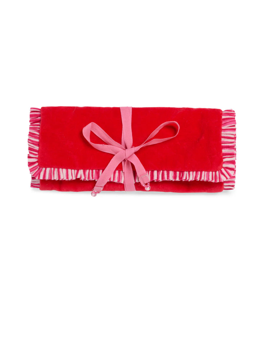 Shiraleah "Elle" Jewelry Roll-Red