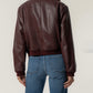 Kut from the Kloth "Steph" Zip Front Bomber Jacket-Bordeaux