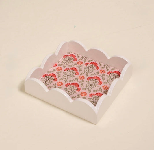 The Darling Effect Scallop Trinket Tray-Everbloom Dusty Rose