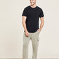 Barefoot Dreams Malibu Collection® Men's Seamed Short Sleeve Tee-Black