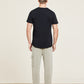 Barefoot Dreams Malibu Collection® Men's Seamed Short Sleeve Tee-Black