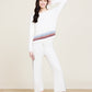 Barefoot Dreams CozyChic Ultra Lite® Multi Stripe Pullover-Cream Multi