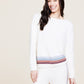 Barefoot Dreams CozyChic Ultra Lite® Multi Stripe Pullover-Cream Multi