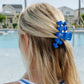Teleties Classic Medium Claw Hairclip-USA Classic Blue