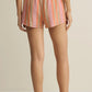 Z Supply The Perfect Linen Striped Short - Tiger Lily