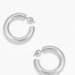 Gorjana Lou Statement Hoops-Silver