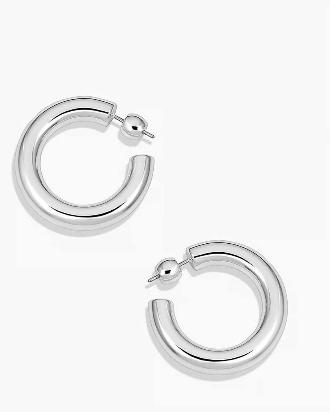 Gorjana Lou Statement Hoops-Silver