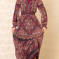 Hale Bob "Marisol" L/S Maxi Dress-Wine