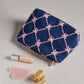 Shiraleah Tinsel Bow Zip Pouch-Navy