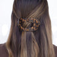 Teleties Medium Flat Round Hairclip- Tortoise