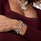 Julie Vos “Milano” Luxe Bangle- Silver/Pearl