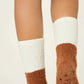 PJ Salvage Cozy Ski Jammie Crew Socks-Gingerbread Girl