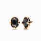 Uno de 50 “Ser Deslumbrante” (be stunning) Stud Earrings-Gold/Black