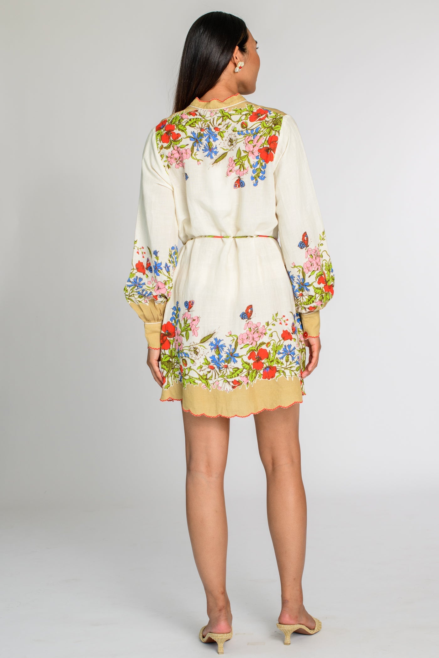 Elizabeth James "Tara" Dress-Butterfly Garden