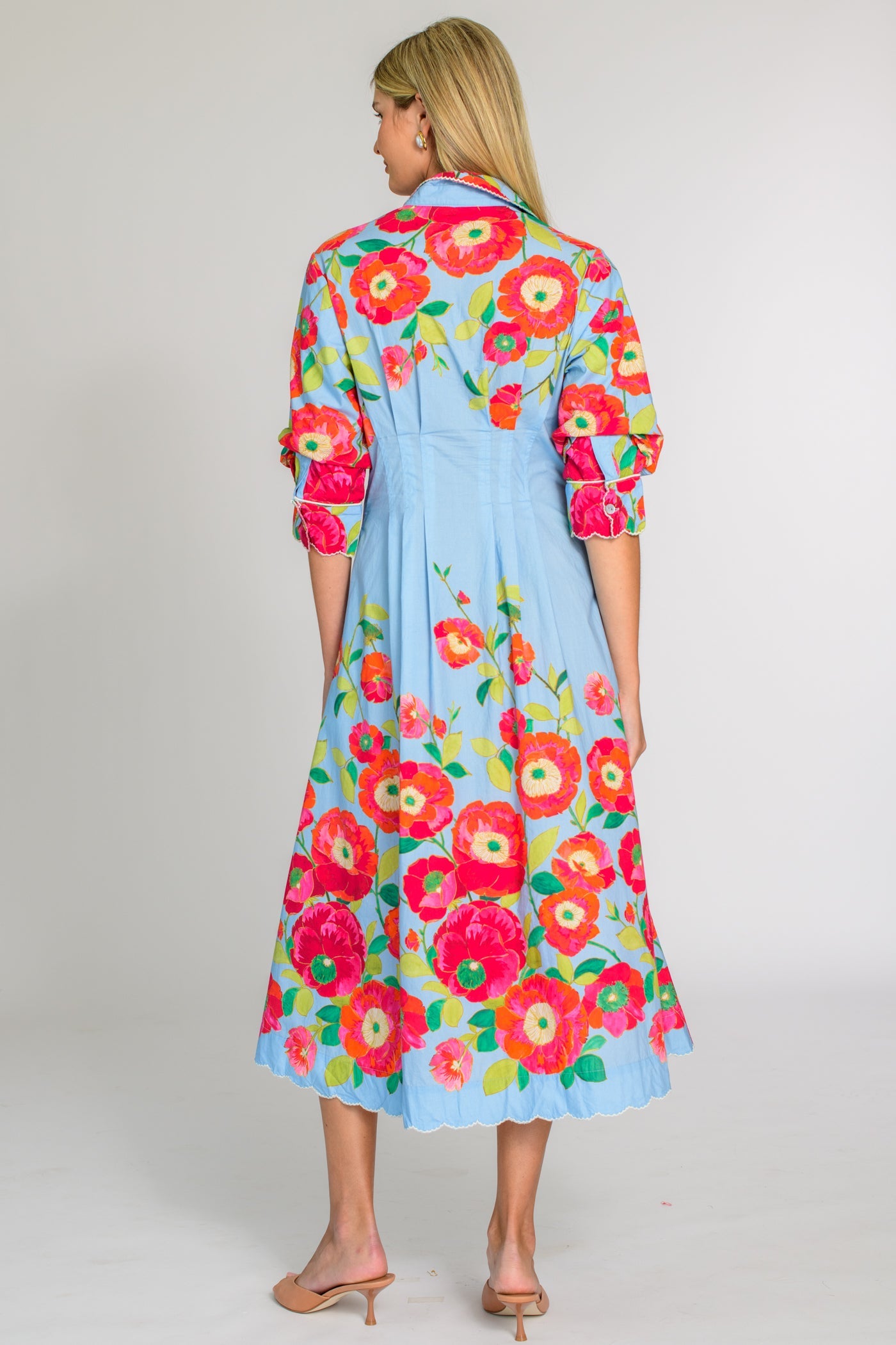 Elizabeth James "Carter" Dress-Poppy Patch Blueberry