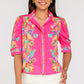 Elizabeth James "Ruthie" Top-Tulip Tapestry Pink Glo