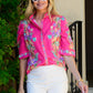 Elizabeth James "Ruthie" Top-Tulip Tapestry Pink Glo