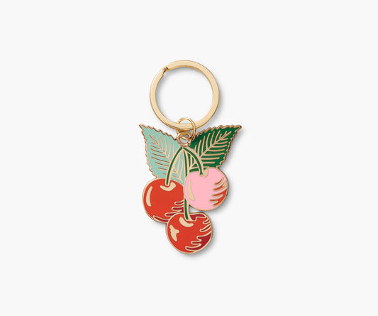 Rifle Paper Co. "Cherries" Enamel Keychain