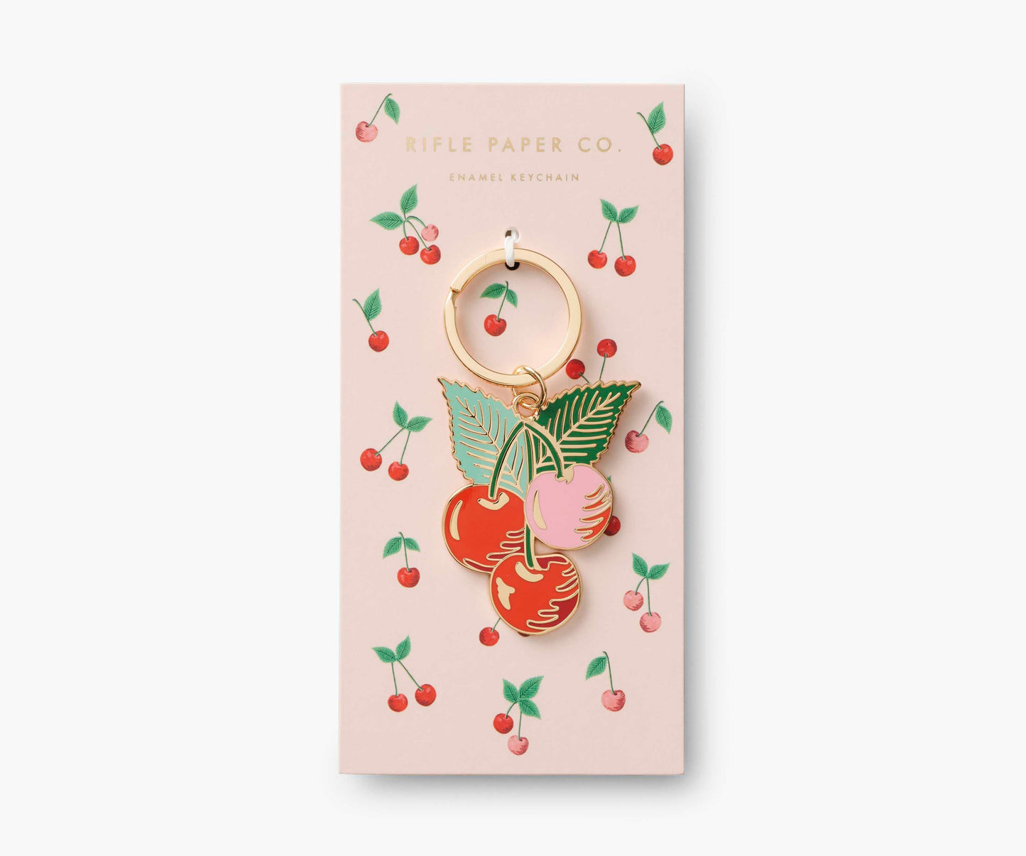 Rifle Paper Co. "Cherries" Enamel Keychain