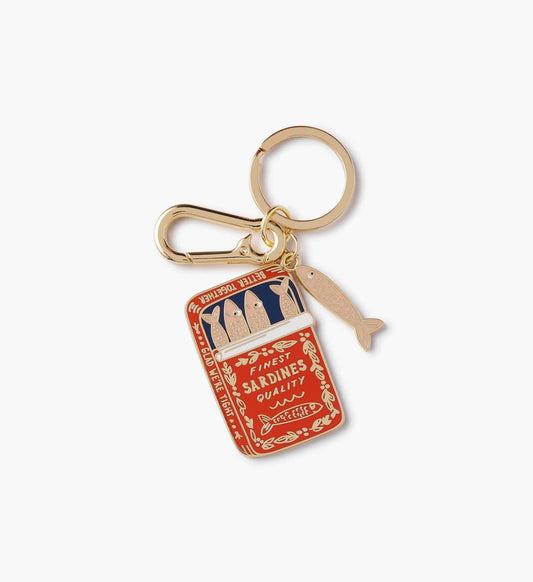 Rifle Paper Co. "Sardines" Enamel Keychain