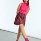 Lili Sidonio Sleeveless Turtleneck Shell- Fuschia