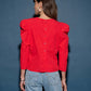 Nation LTD Eloise Top-Red Shoes