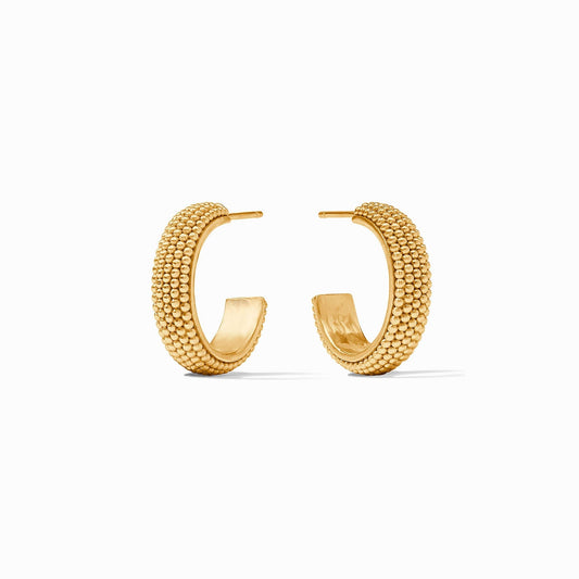 Julie Vos Beaded Eternity Hoop- Gold