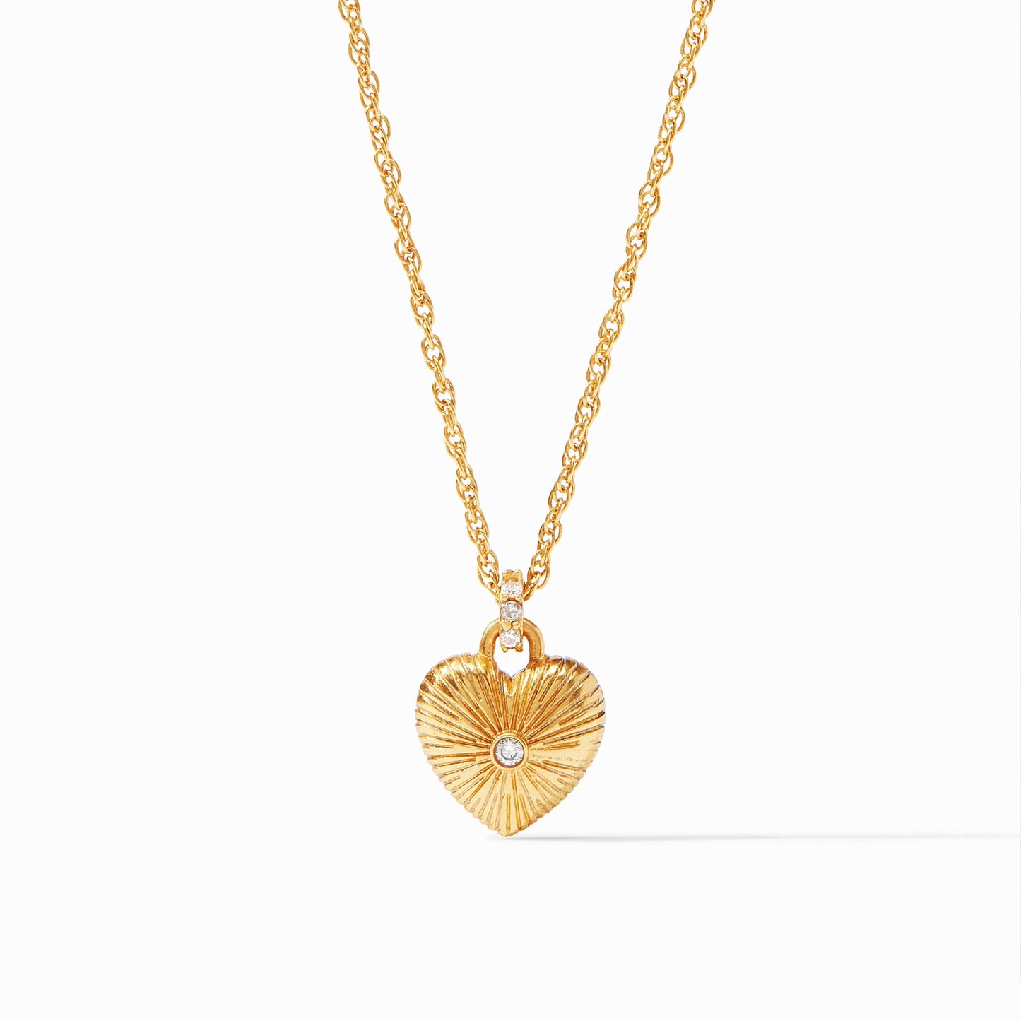 Julie Vos “Esme Heart” Solitaire Necklace CZ