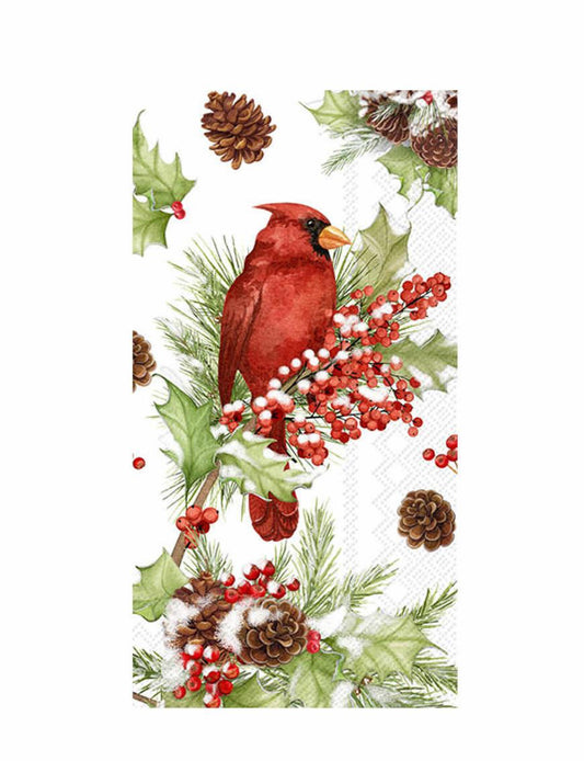 Guest Napkins-Cardinals in Holly (Pack of 16)