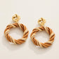 Spartina 449 Knotted Wicker Earrings-Natural