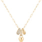 LeMel “Lucy” Heart Charm Necklace-Gold
