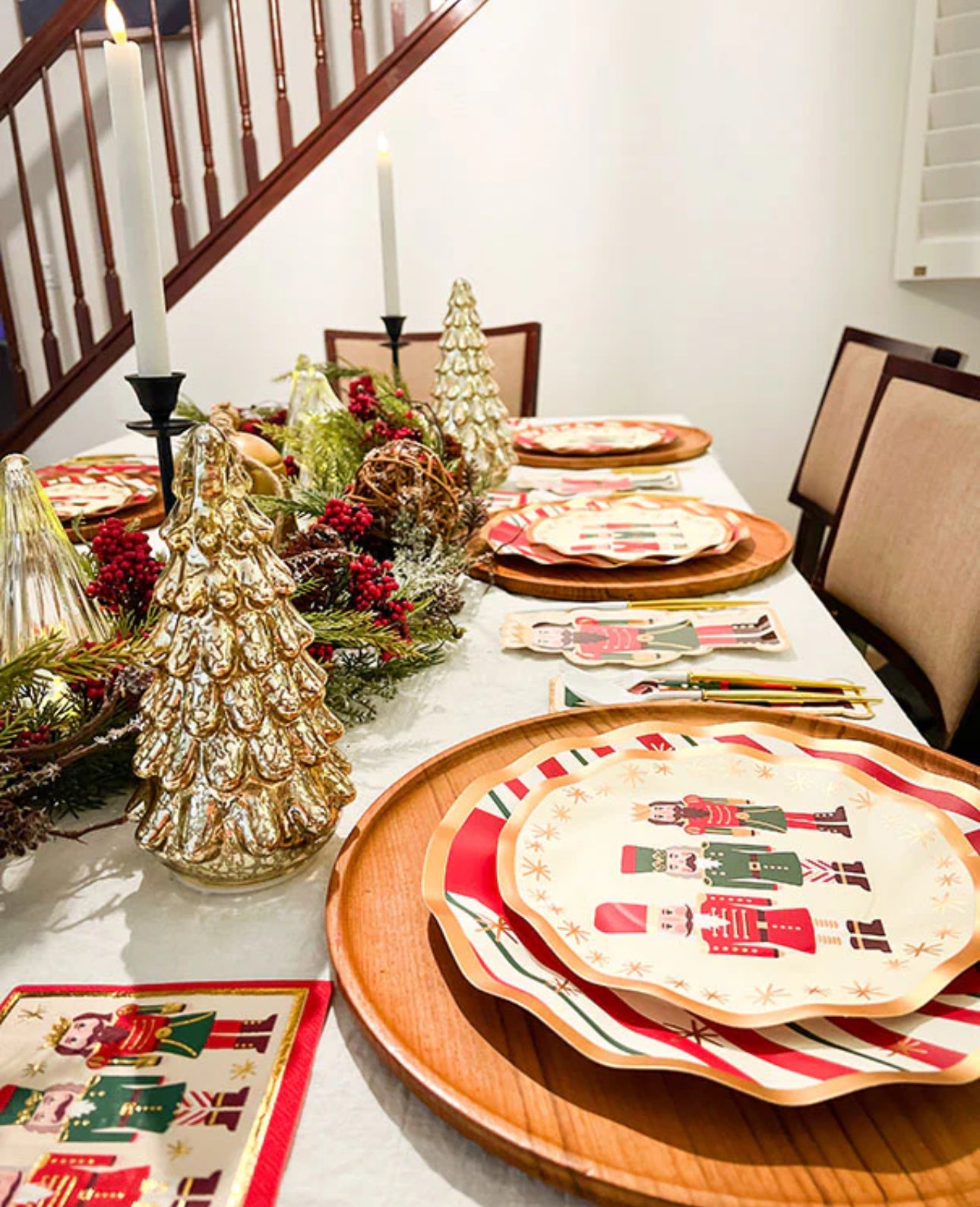 Sophistiplate Wavy Salad Plate-Nutcracker Christmas