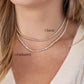 LeMel Graduated CZ Tennis Necklace-silver