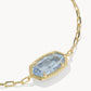 Kendra Scott Elaina Luxe Chain Bracelet -Gold Light Blue CZ
