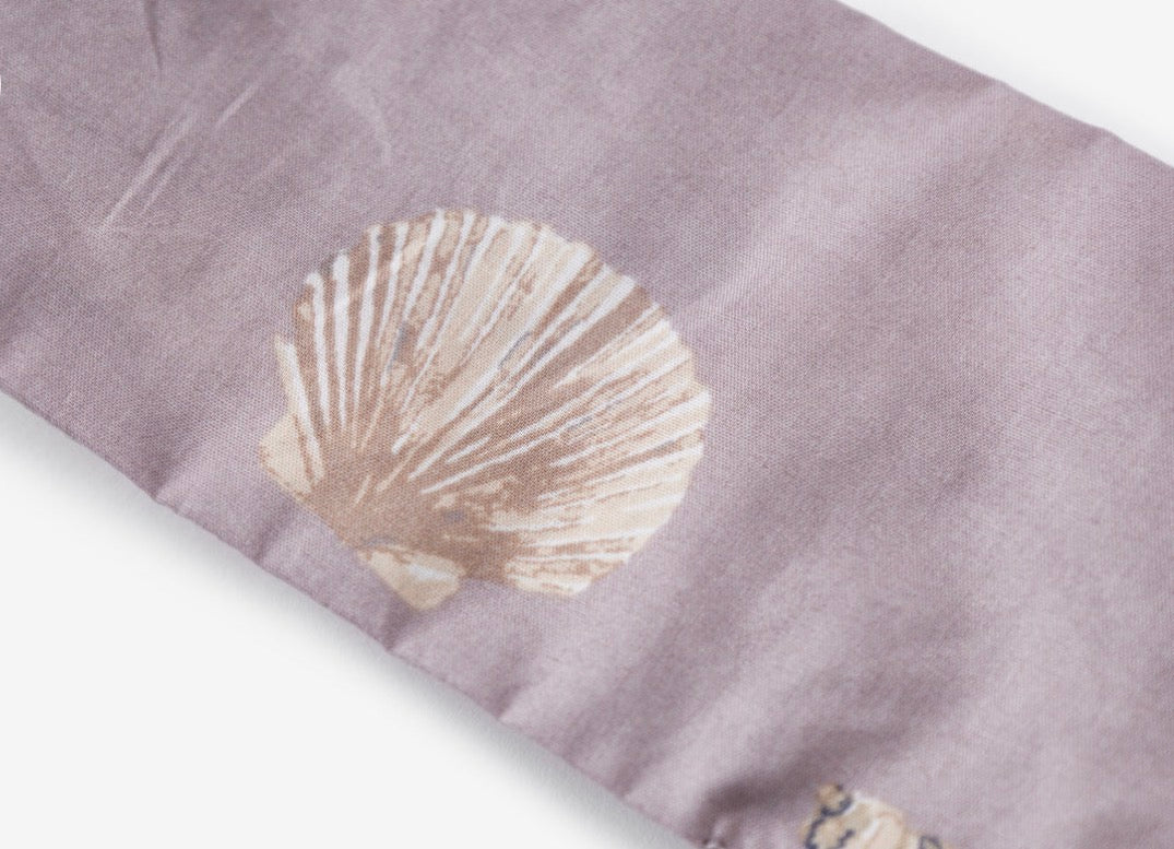 Milkbarn Kids "Purple Seashells" Bow Twist Knotted Headband