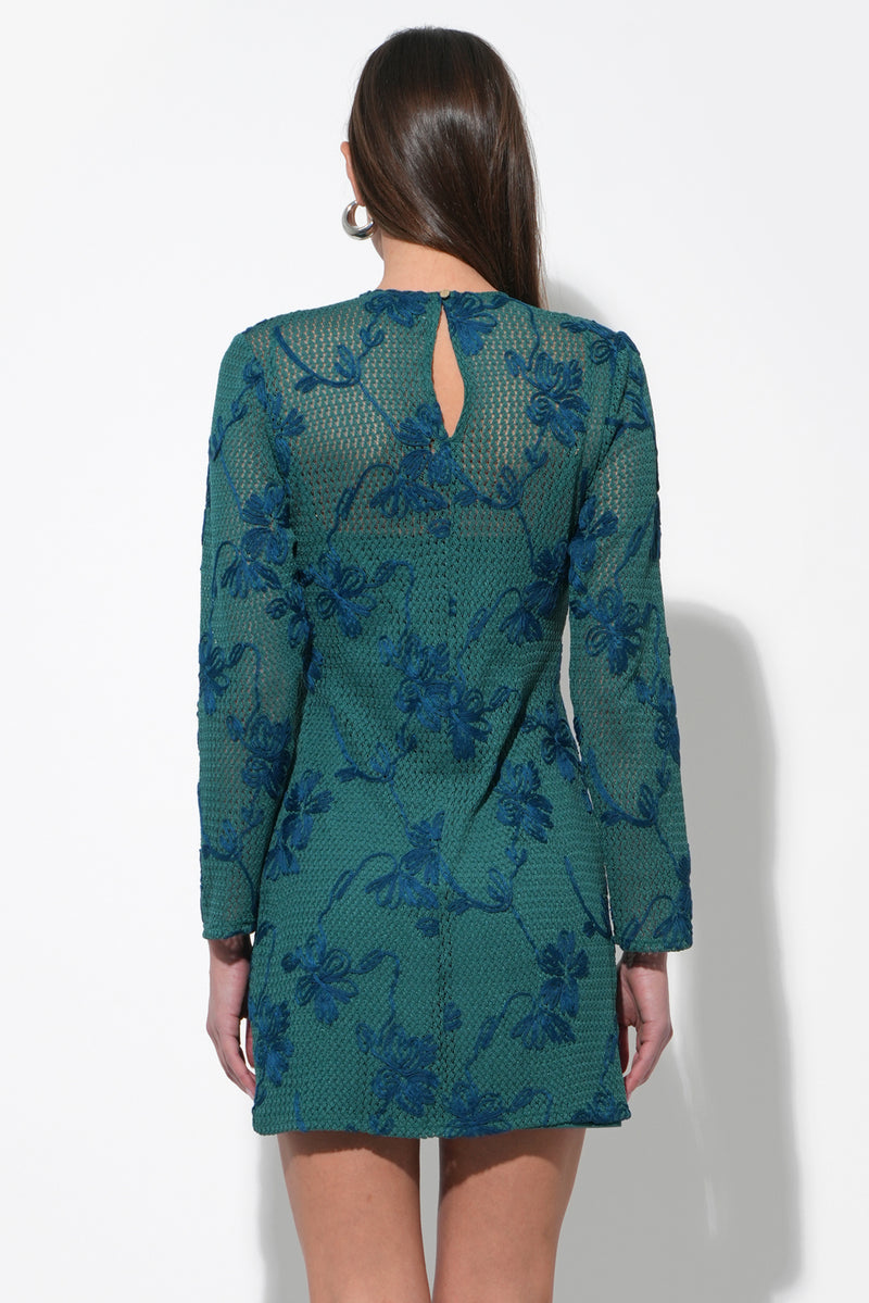 Adelyn Rae “Cheryl” Crochet Lace Mini Dress