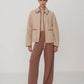Varley “Ruiko” Zip Through Fleece-Light Taupe