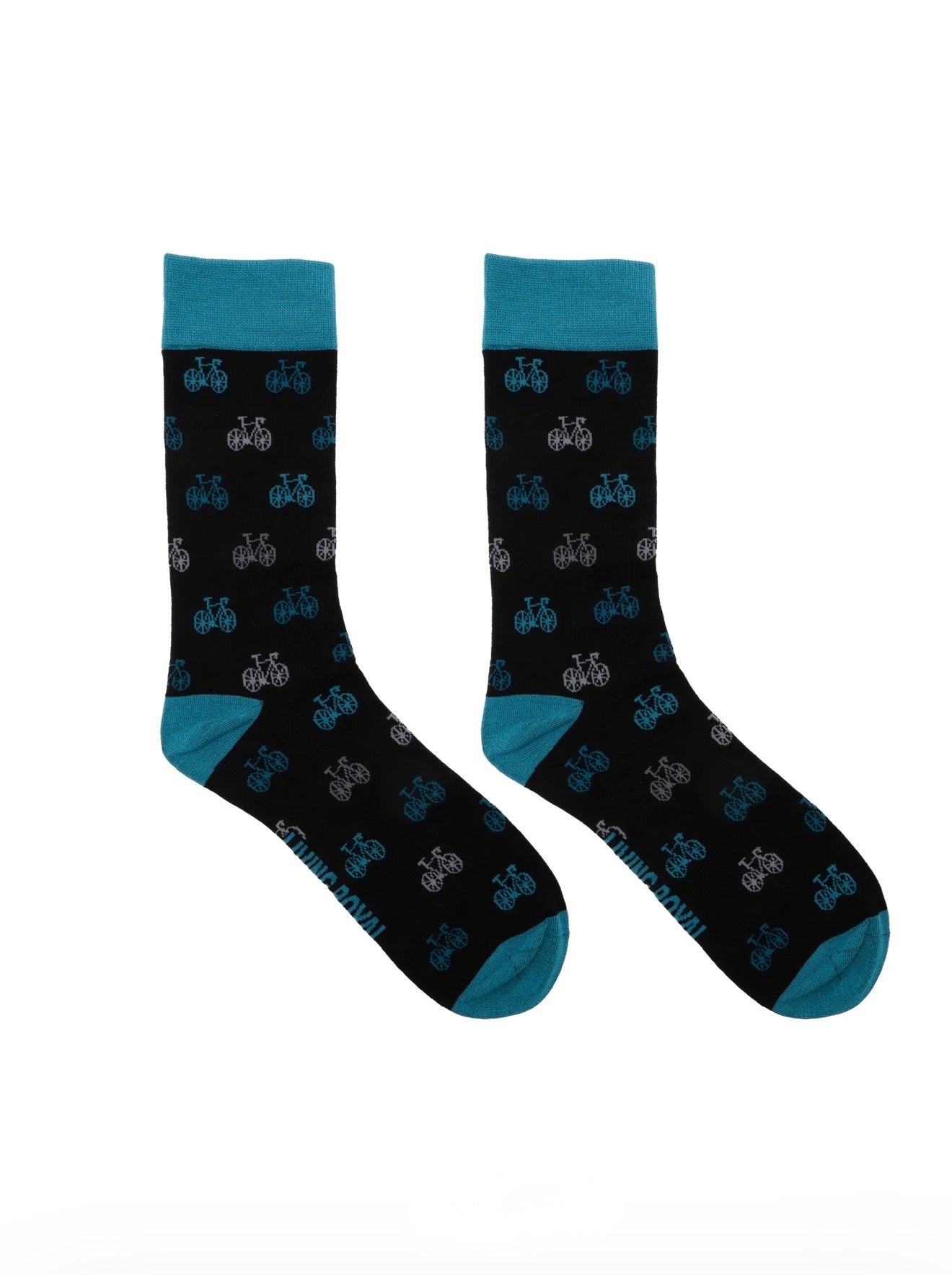 Living Royal Men's Bamboo Crew Socks-Bike