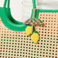 Shiraleah "Lemon/Umbrella” Beaded Bag Charm