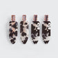 Kitsch Creaseless Hair Clip 4-Piece Set-Black Terrazzo