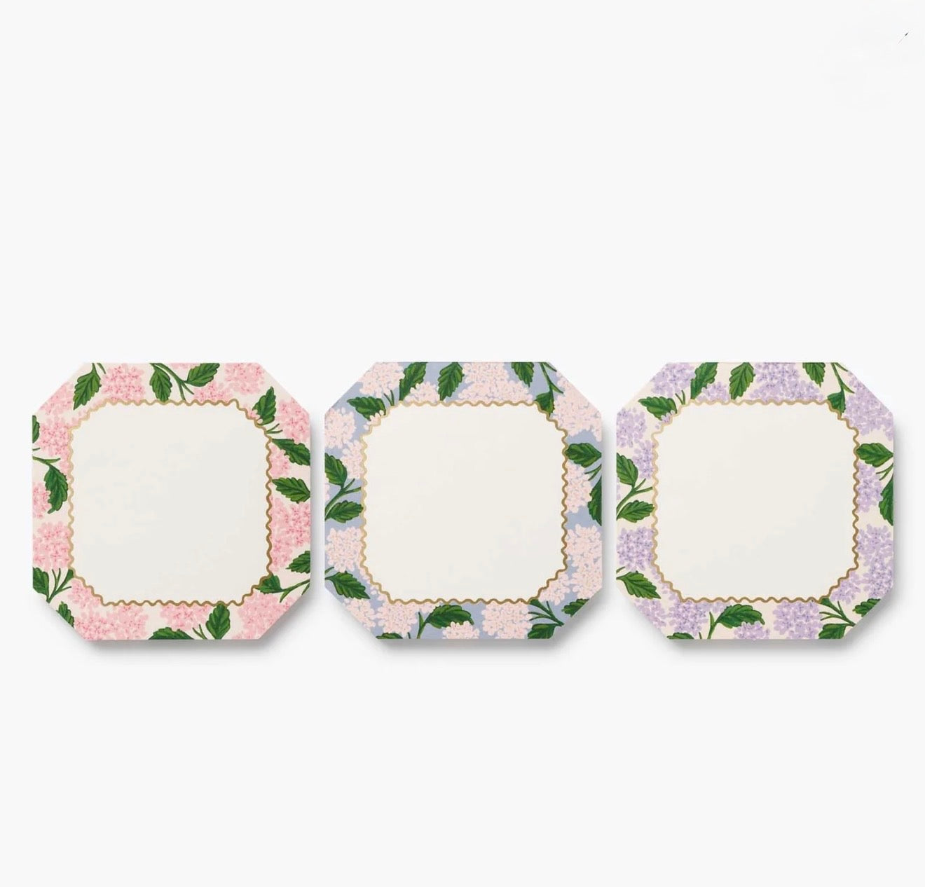 Rifle Paper Co. "Pink Hydrangea" Mini Notepads (Set of 3)