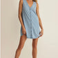 Z Supply Solace Denim Mini Dress -Ocean Air Indigo