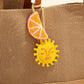 Shiraleah "Orange/Sun” Beaded Bag Charm
