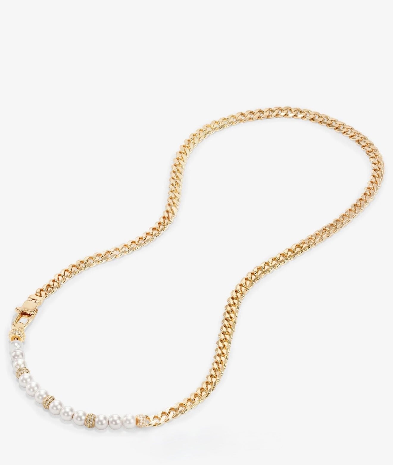 Melinda Maria “Julian Loves Pearl” 5mm Necklace-Gold