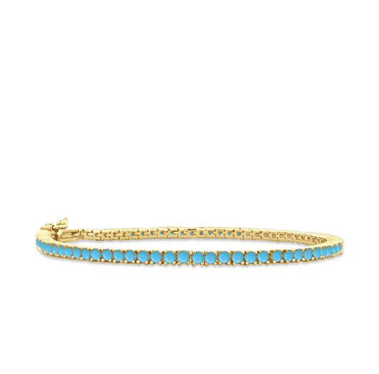 LeMel Turquoise Tennis Bracelet-7”