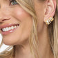 Melinda Maria "Ashley" Ear Crawler-Gold/White CZ
