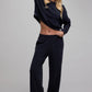 Barefoot Dreams Brushed Fleece Pant-Black